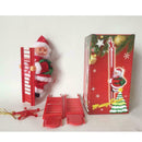 Animated Musical Santa Claus Climbing Ladder Up Tree Decoration Christmas C7P3