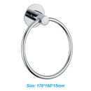 Bathroom Stainless Steel Round Wall Mounted Towel Ring Holder Hanger Rack A