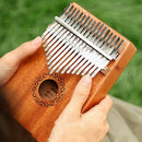 17 Keys Kalimba African Solid Thumb Finger Piano 17 Keys Solid Wood Kalimba