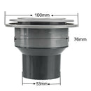2.08in Universal A/C Air Outlet Vent For Boat Yacht Grey Part Outline 100mm
