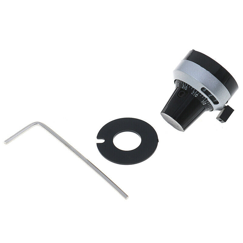 1Set 4mm Dia Potentiometer knob lockable Hat Precise Dial rotary knob 3590S. Kw