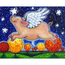 5D DIY Full Drill Diamond Painting Dreaming Pig Cross Stitch Embroidery Set