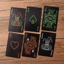 Black Fluorescen Poker Cards Night Luminous Playing Cards Board game LJ