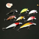 8pcs Minnow Fishing Lures 11cm Artificial Hard Bait Wobblers Crankbait Carp