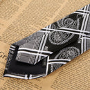 New Black Floral WOVEN JACQUARD Silk Men's Suits Tie Necktie
