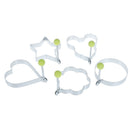 5pcs/set Stainless steel Omelette mold Cute Shaped Kitchen Tool Fried Egg Mol Gn
