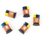 5Pcs 1:87 Scale Plastic HO Gauge Painted Trash Cans Set Railway Scenery