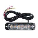 Lamadaled 6LED Strobe Light Motorcycle Flash Lights Side Lamp Warning Light