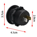 CS-489A1 Car Voltmeter LED Digital Voltage Meter for Motorcycle Boat Marine