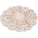 Woodcarving Furniture Decoration Solid Wood Door Round Applique Flower Him
