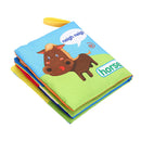 Soft Cloth Book Baby Kids Early Educational Cartoon Book Toys (Animal)