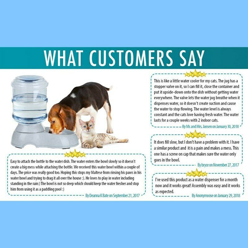 3.5L Large Automatic Pet For Cats Dogs Plastic Dog Food Bowl Pets Dispenser