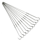 Stainless Steel BBQ Barbecue Skewers Needle Utensil Fork Kebab Kabob Stick liau