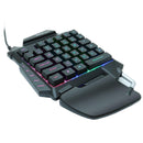 35 Keys One-handed Gaming Membrane keyboard Ergonomic Keypad for Computer