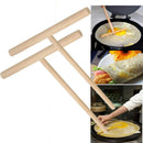 2 Pcs Crepe Maker Pancake Batter Spreader Stick Kitchen Cooking Utensils NFJ