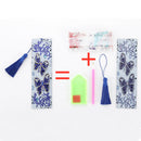 DIY Butterfly Special Shaped Diamond Painting Leather Bookmark with Tassel