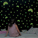 Night sky Rainbow Children Room Decor Glowing Decals Kids Gift For Ceiling/Wall