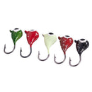5PCS/Lot Winter Ice Fishing Hook Lure Quality Mini Metal Bait Fish 1.9Cm 2.