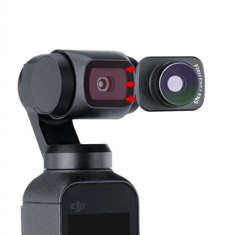 Optical Glass Fisheye Camera Lens Magnetic For DJI OSMO POCKET Gimbal Camera