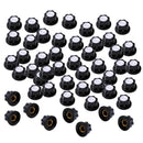 50 Pieces Insert Shaft Plastic Potentiometer Rotary Knob Pots Rotary Cap