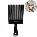 Black Flat Top Guide Comb With Liquid Bubble Level Flat topper Straight Hair Gw