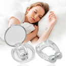 Silicone Magnetic Anti Snore Stop Snoring Nose Clip Sleep Aid w/Case (3pcs)