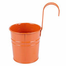 Flower Pot, Hanging Flower Pots, Garden Pot Balcony Planters Metal Bucket F