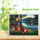 5D DIY Full Drill Diamond Painting Lakeside Chair Cross Stitch Mosaic Kits