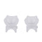 2Pieces Cat Elevated Food Water Bowls Raised Container w Elevated Stand