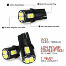 10Pcs 12V T10 SMD Wedge LED Light Bulb Globe White 2825 168 192 194 W5W 501 158