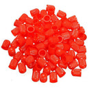 100pcs Plastic Valve Caps Tire Cap Valve Cover for Car Motorcycle red