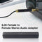 6.35mm Stereo Female To Female Jack Audio Cable Coupler Adapter Connector