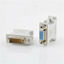 15 Pin VGA Female to 24+1 Pin DVI-D Male Adapter Converter LCD PC Laptop 2020