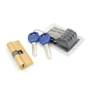 75MM 37.5/37.5 Brass Key Cylinders Door Lock Barrel High Security Anti SnapLock^