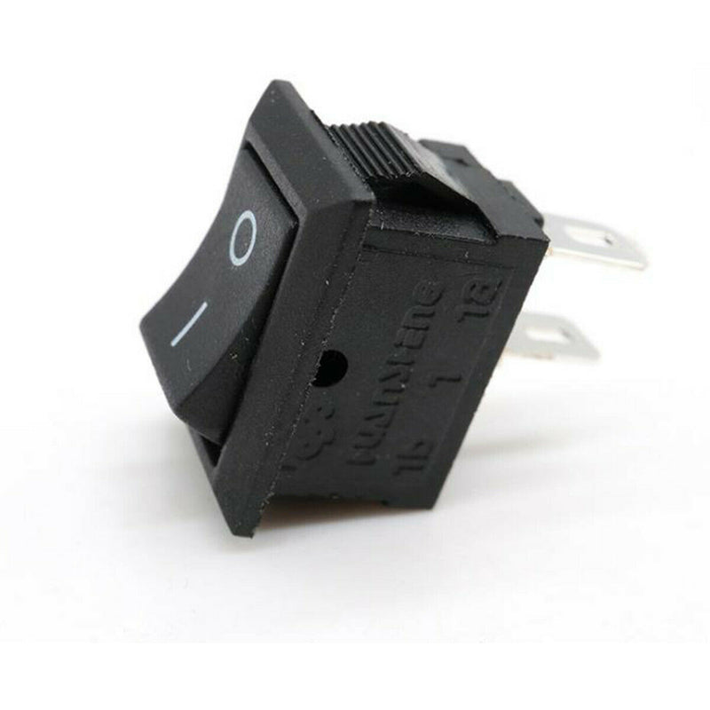 On/Off Rocker Switch Black Mini Small Rectangle 15x21mm DIY Project Electrical