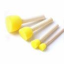 Round Paint Foam Sponge Brush Various Shaped and Sized, Watercolor Sponges