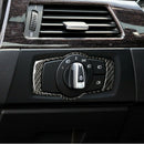 Carbon Fiber Headlight Switch Frame Trim *1 For BMW 3 Series E90 E92 E93 ACY
