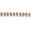 10Pcs/Set Hair Coil Dreadlocks Braid Tube Rings Metal Cuffs Hair Jewelry Dec OZ