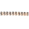 10Pcs/Set Hair Coil Dreadlocks Braid Tube Rings Metal Cuffs Hair Jewelry Dec OZ