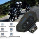 Rechargeable Bluetooth Motorcycle Helmet 10m Headset Headphones Hands-Free