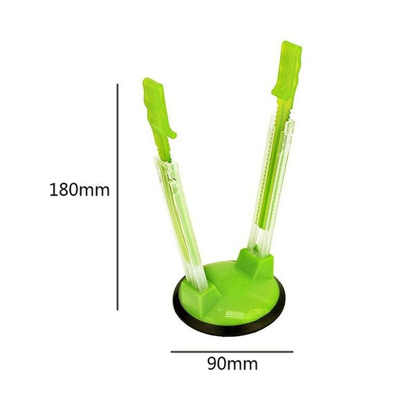 4X(2 Piece Baggy Rack Hands-Free Clip Food Storage Freezer Baggy Holder,BagT6Y2)