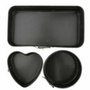 3x Springform Pan Non-stick Cheesecake Round Detachable Cake Bakeware SetNew