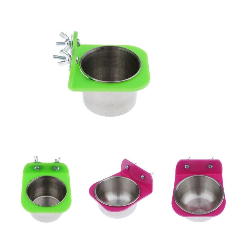 4 Packs Bird Parrot Water Food Feeder Parrots Hanging Cup For Small