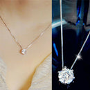 Trendy Zircon Rhinestone Choker Pendant Chunky Statement Chain Necklac Jewel Gw