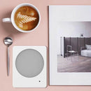 220V Cup Mug Warmer Automatic Constant Temperature Heating Coaster (White)