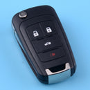 4 Buttons Flip Remote Key Fob Shell Case fit for Chevrolet Camaro Cruze 13500222