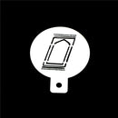 6pcs/set Mosque Mubarak Ramadan Design Coffee Stencils Cake Template Tools FT