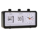 Creative Deisign  Alarm Clock Desktop Beside Clock with Calendar -Black