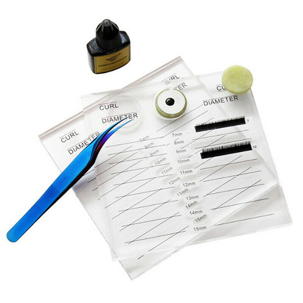 1 Set False Eyelashes Extension Glue Pallet Eye Lash Adhesive Pads Stand HoSEAU