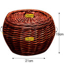 Woven Wicker Rattan Eggs Baskets with Lid Natural Wicker Rattan Basket Lagr